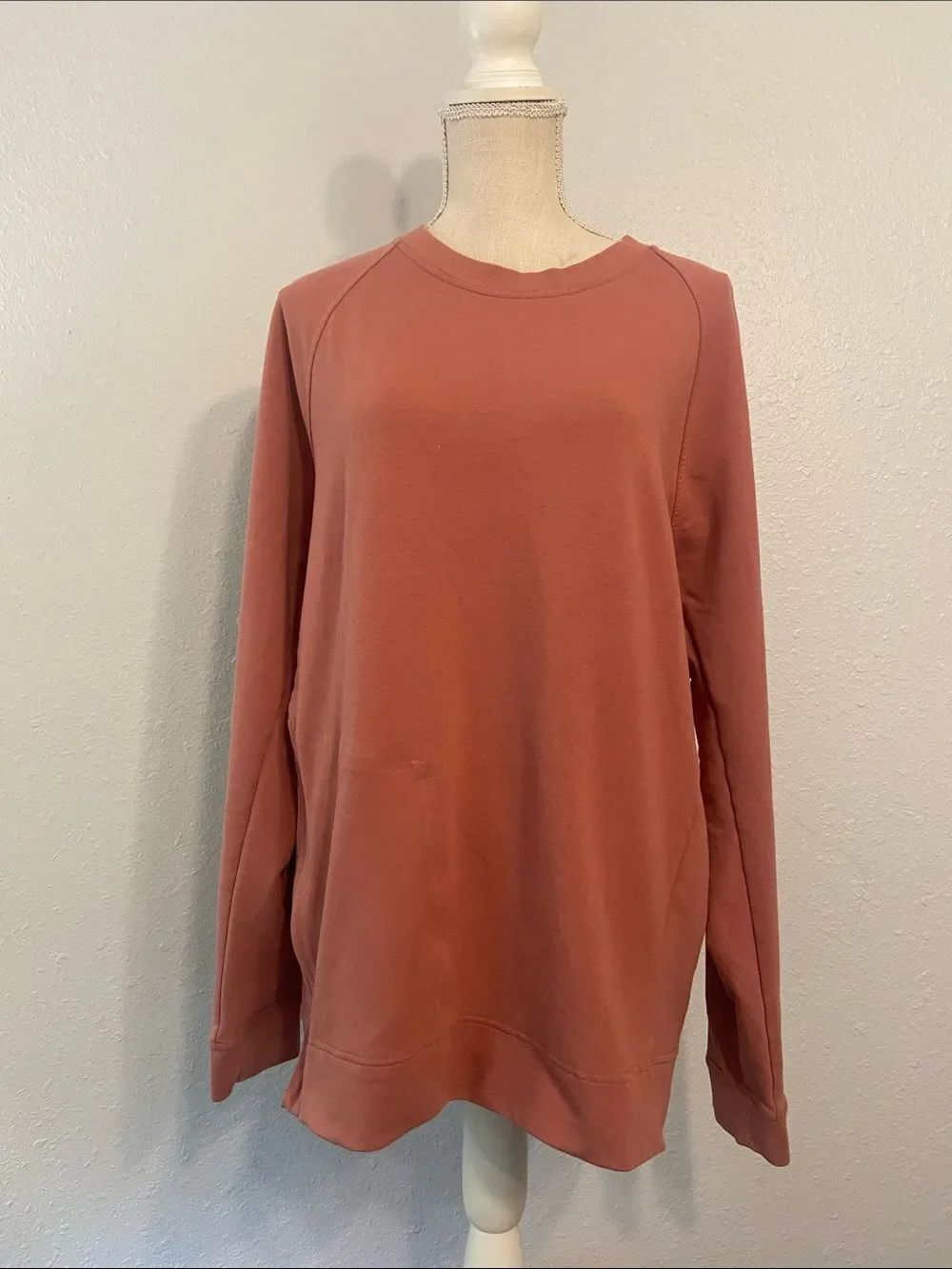 Lululemon Blush Pink City Sweat Crew Sweatshirt Size XL